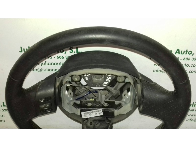 Recambio de volante para nissan micra c+c (ck12e) tekna referencia OEM IAM 48430AX52B MULTIFUNCION PIEL