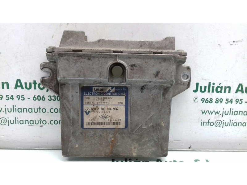 Recambio de centralita motor uce para renault kangoo (f/kc0) alize referencia OEM IAM 7700104956 7700111206 LUCAS