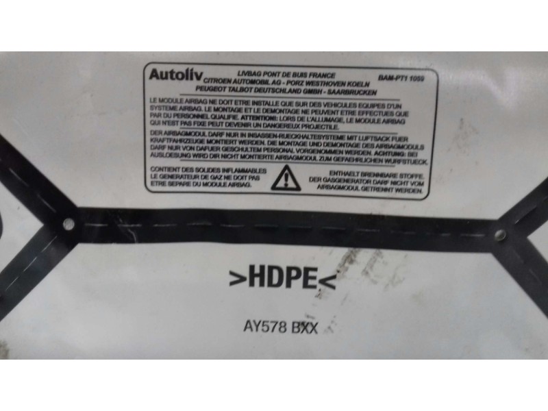 Recambio de airbag delantero derecho para peugeot 407 st sport pack referencia OEM IAM 9644588880 6103073 