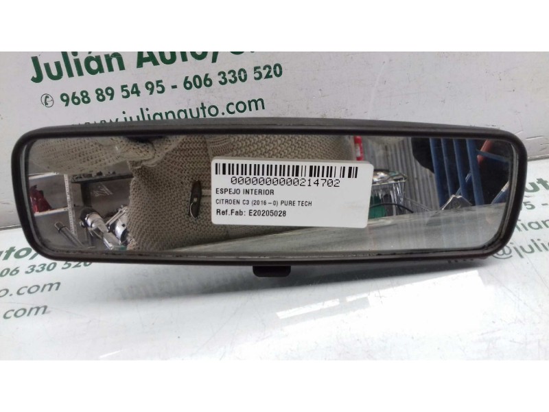 Recambio de espejo para citroen c3 pure tech referencia OEM IAM E20205028 E200709 