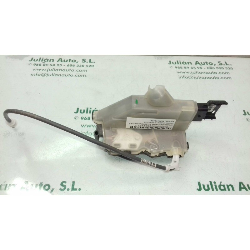 Recambio de cerradura puerta delantera derecha para citroen c3 pure tech referencia OEM IAM 5028A1944K1 123980 6 PINES