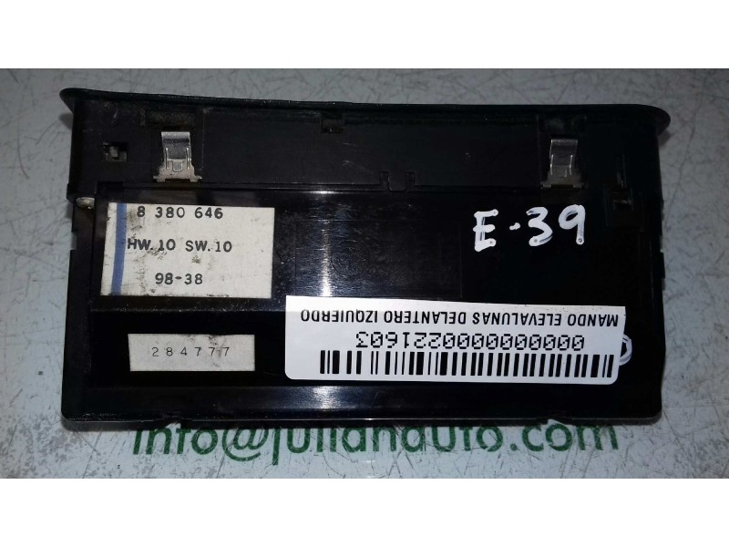 Recambio de mando elevalunas delantero izquierdo para bmw serie 5 berlina (e39) 530d referencia OEM IAM 8380646  