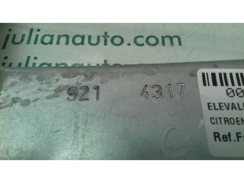 Recambio de elevalunas delantero derecho para citroen c3 pure tech referencia OEM IAM 9214317 9813093380 ELECTRICO