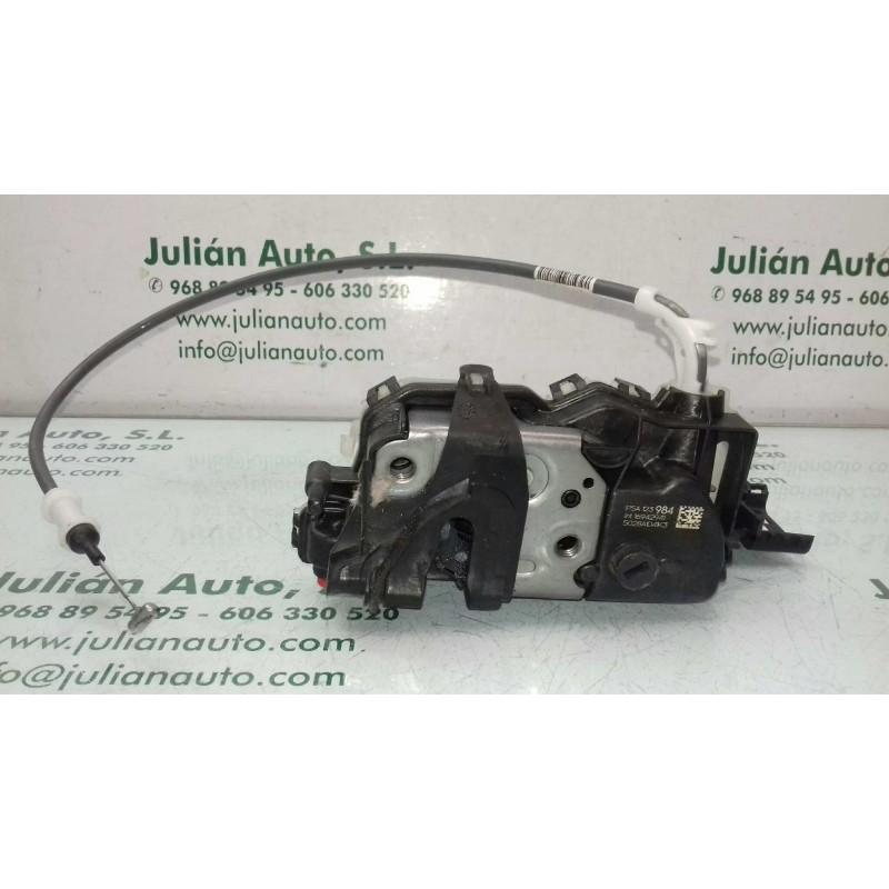 Recambio de cerradura puerta trasera derecha para citroen c3 pure tech referencia OEM IAM 5028A104K3 123984 6 PINES