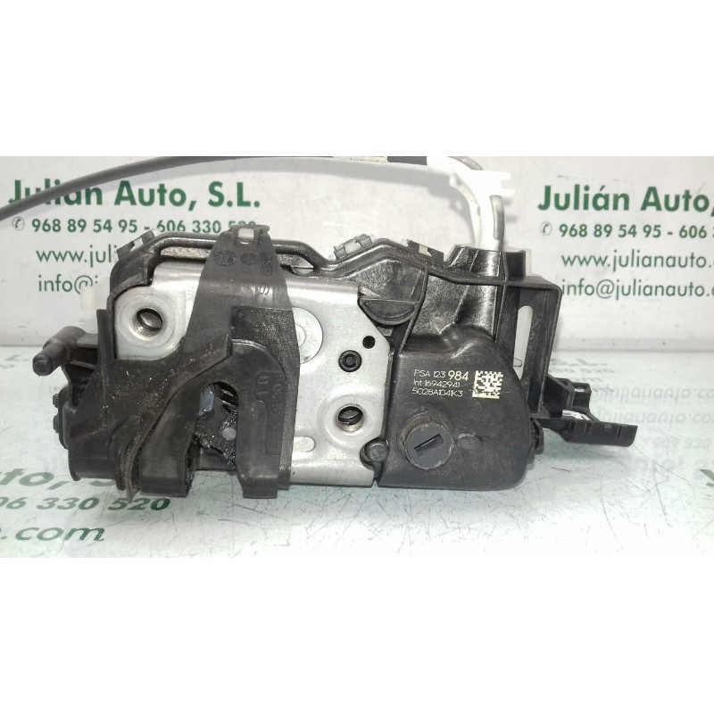 Recambio de cerradura puerta trasera derecha para citroen c3 pure tech referencia OEM IAM 5028A104K3 123984 6 PINES
