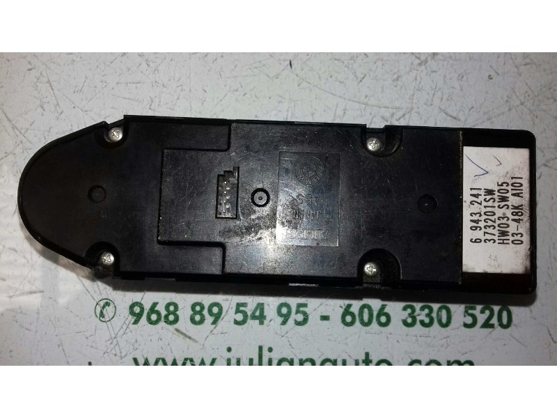 Recambio de mando elevalunas delantero izquierdo para bmw serie 5 berlina (e60) 525d referencia OEM IAM 6943241  4 PINES