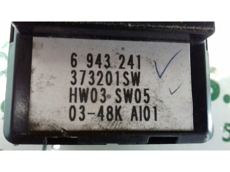 Recambio de mando elevalunas delantero izquierdo para bmw serie 5 berlina (e60) 525d referencia OEM IAM 6943241  4 PINES
