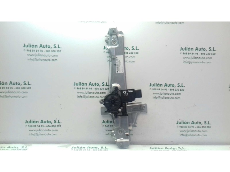 Recambio de elevalunas trasero izquierdo para citroen c3 pure tech referencia OEM IAM 9324517 9813093680 ELECTRICO