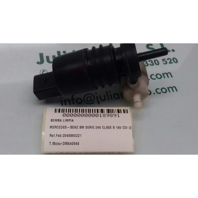 Recambio de bomba limpia para mercedes-benz clase b (w245) 180 cdi (245.207) referencia OEM IAM 2048860221 3091387 
