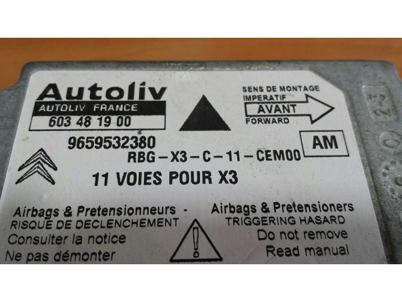 Recambio de centralita airbag para citroen c5 berlina exclusive referencia OEM IAM 603481900 9659532380  Recambio de centralita airbag para citroen c5 berlina exclusive referencia OEM IAM 603481900 9659532380