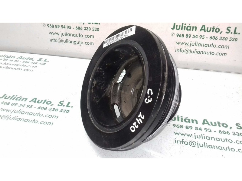 Recambio de polea cigueñal para citroen c3 pure tech referencia OEM IAM 9822598180  
