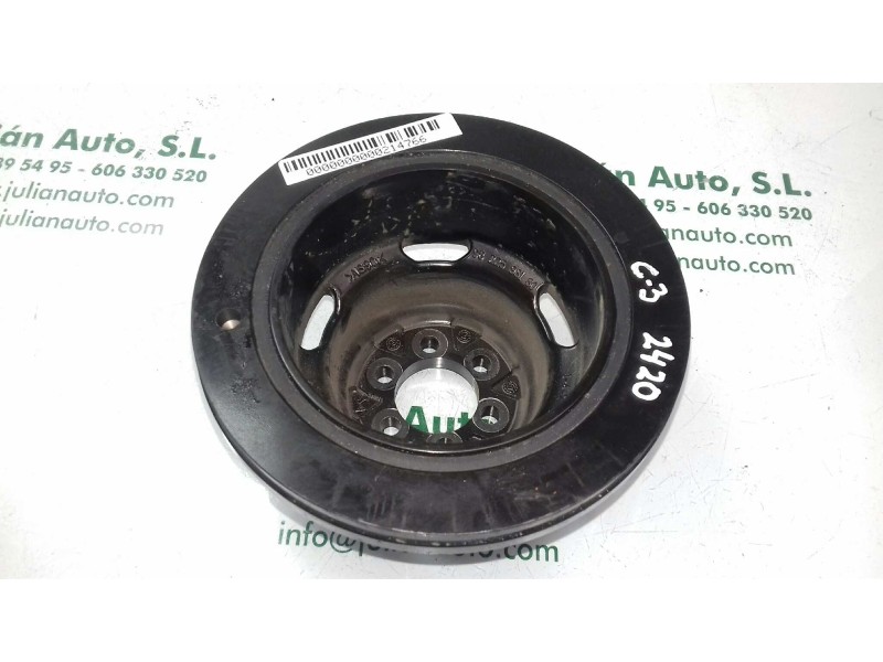 Recambio de polea cigueñal para citroen c3 pure tech referencia OEM IAM 9822598180  