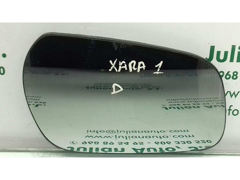 Recambio de cristal retrovisor derecho para citroen xsara berlina 1.9 td exclusive referencia OEM IAM 861812  