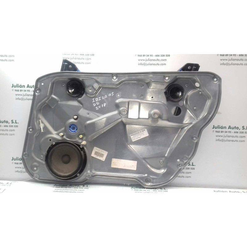 Recambio de elevalunas delantero derecho para seat ibiza (6l1) cool referencia OEM IAM 6L4837752DJ 6L4837756 ELECTRICO