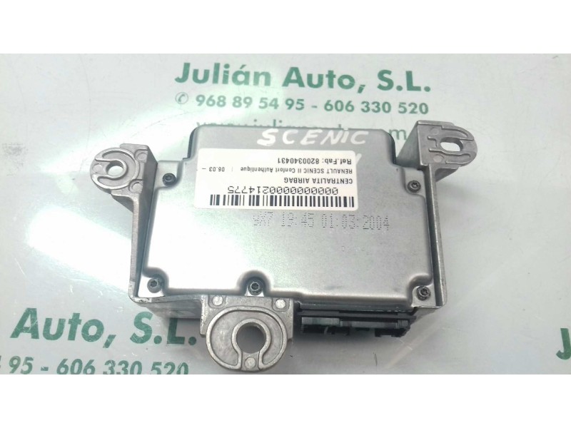 Recambio de centralita airbag para renault scenic ii confort authentique referencia OEM IAM 8200340431 603989700 