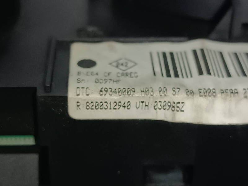 Recambio de mando climatizador para renault megane ii berlina 5p authentique referencia OEM IAM 8200312940  VALEO