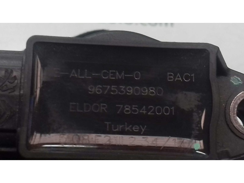 Recambio de bobina encendido para citroen c3 pure tech referencia OEM IAM 9675390980 78542001 ELDOR