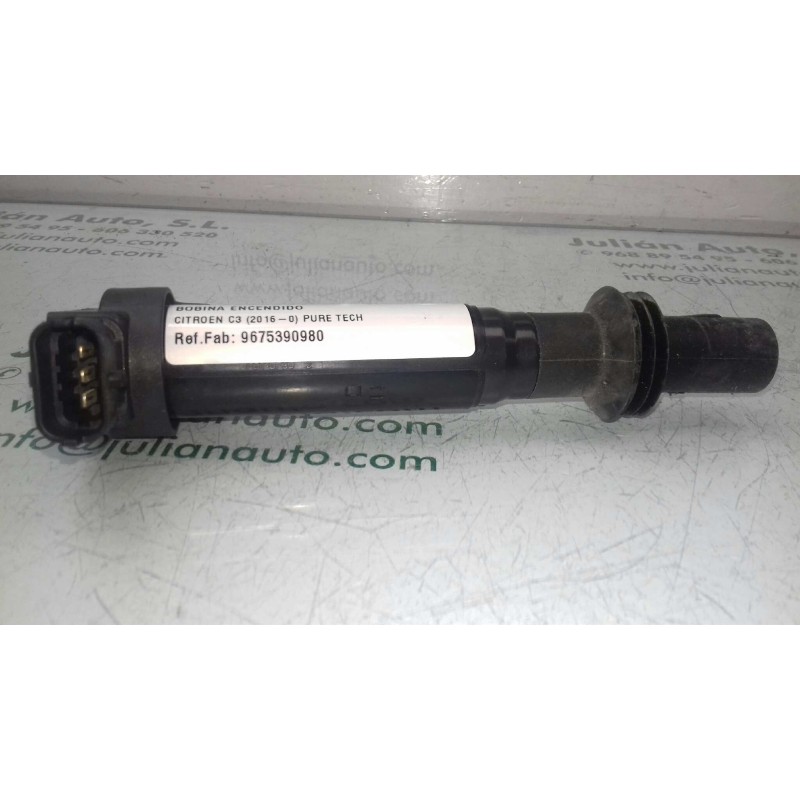 Recambio de bobina encendido para citroen c3 pure tech referencia OEM IAM 9675390980 78542001 ELDOR