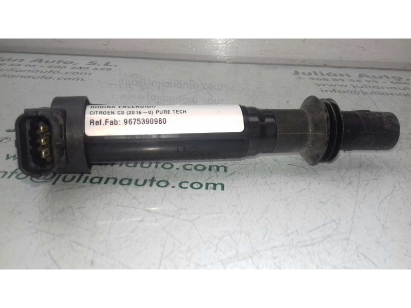 Recambio de bobina encendido para citroen c3 pure tech referencia OEM IAM 9675390980 78542001 ELDOR
