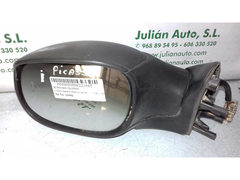 Recambio de retrovisor izquierdo para citroen xsara picasso 2.0 hdi sx referencia OEM IAM 024442  ELECTRICO