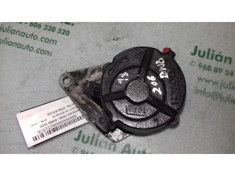 Recambio de depresor freno / bomba vacio para peugeot 206 berlina xn referencia OEM IAM D75N1A1012G  
