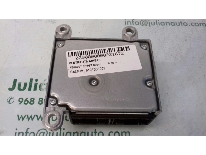 Recambio de centralita airbag para peugeot bipper básico referencia OEM IAM 610155800F 1353557080 AUTOLIV