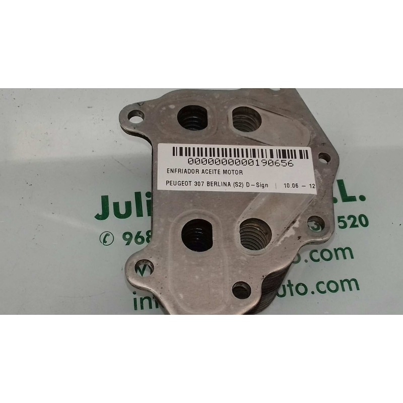 Recambio de enfriador aceite motor para peugeot 307 berlina (s2) d-sign referencia OEM IAM   