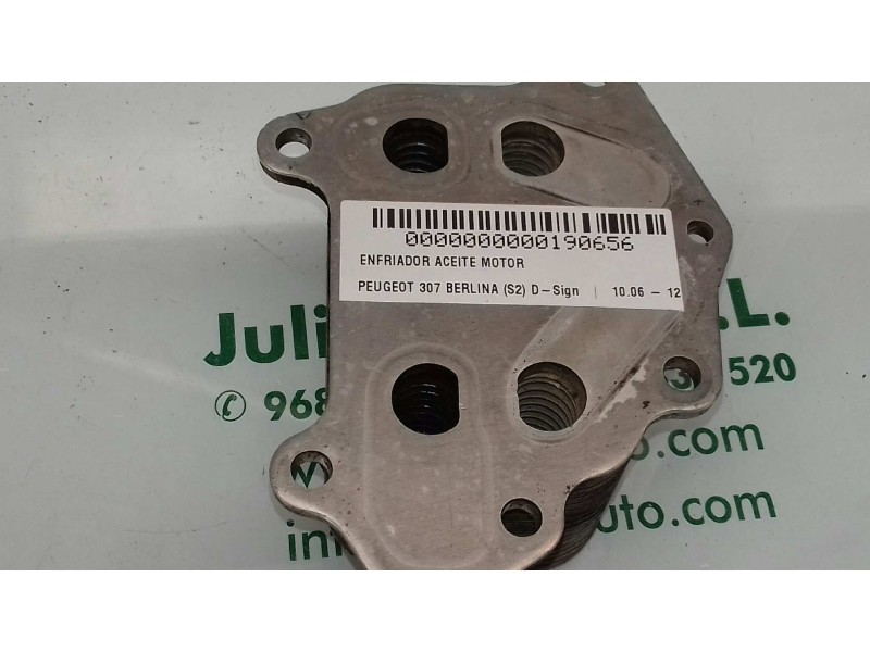 Recambio de enfriador aceite motor para peugeot 307 berlina (s2) d-sign referencia OEM IAM   