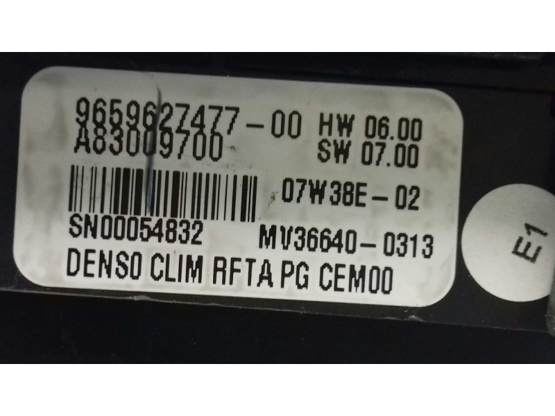Recambio de mando climatizador para citroen c4 grand picasso exclusive referencia OEM IAM 9659627477 A83009700 DENSO