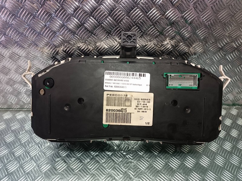 Recambio de cuadro instrumentos para renault megane ii berlina 5p authentique referencia OEM IAM 8200364015 2RPF10A855AD VISTEON