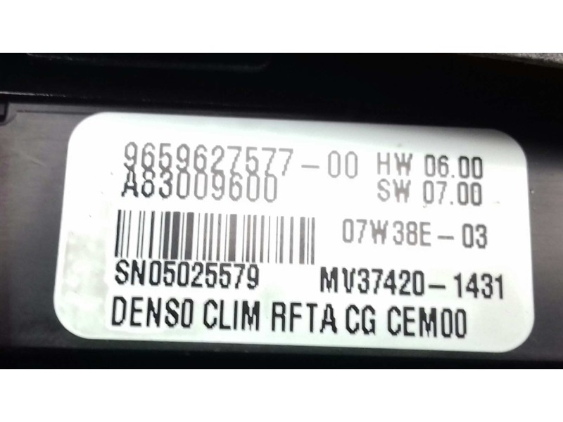 Recambio de mando climatizador para citroen c4 grand picasso exclusive referencia OEM IAM 9659627577 A83009600 DENSO