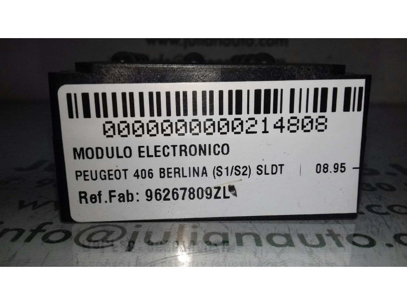 Recambio de modulo electronico para peugeot 406 berlina (s1/s2) sldt referencia OEM IAM 96267809ZL  TECLADO