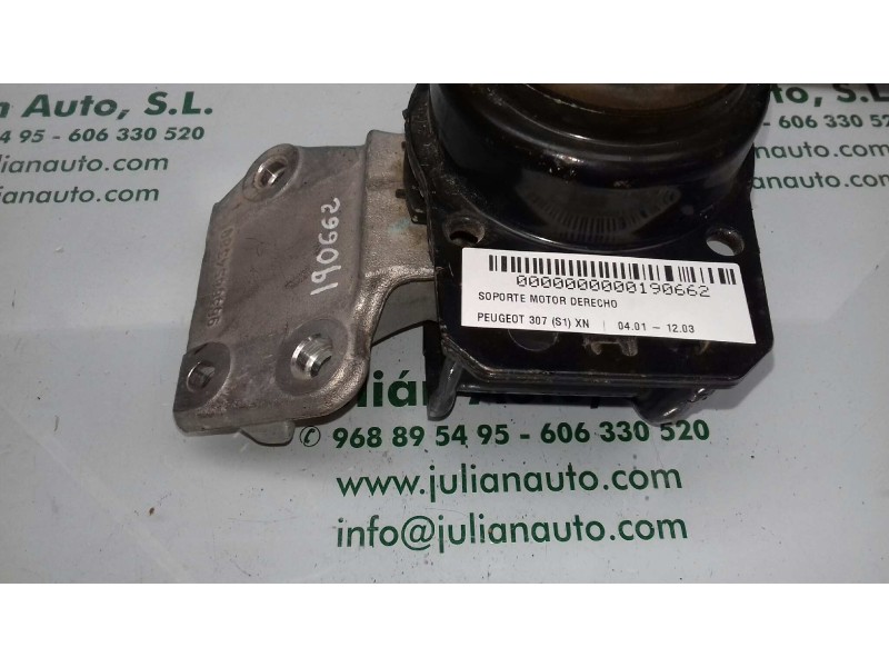 Recambio de soporte motor derecho para peugeot 307 (s1) xn referencia OEM IAM 9636270080 9636583980 9636845880