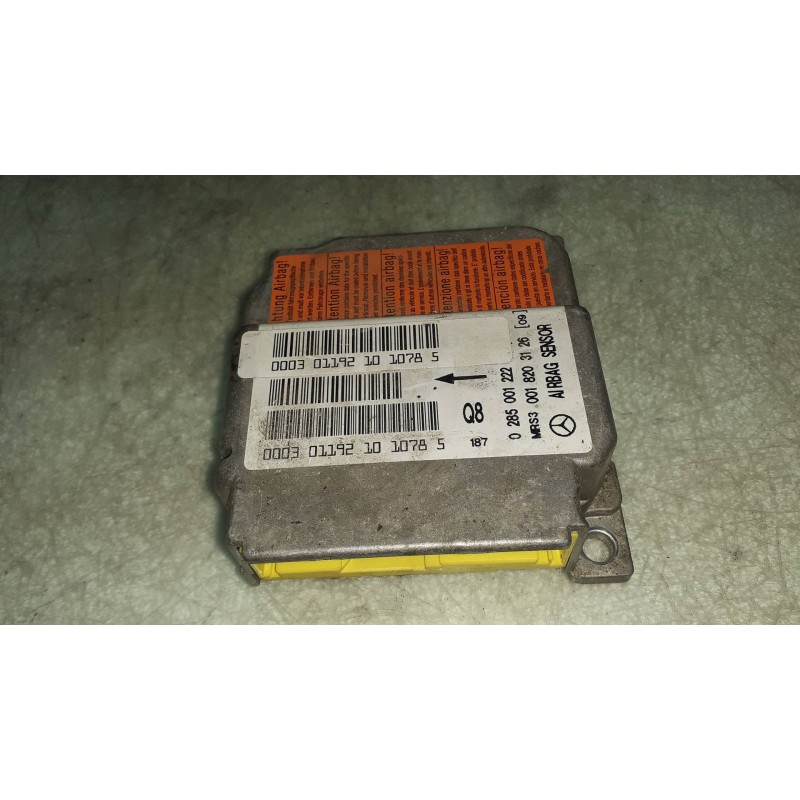 Recambio de centralita airbag para mercedes-benz clase a (w168) 190 (168.032) referencia OEM IAM 0285001222 0018203126 000301192