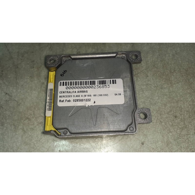 Recambio de centralita airbag para mercedes-benz clase a (w168) 190 (168.032) referencia OEM IAM 0285001222 0018203126 000301192