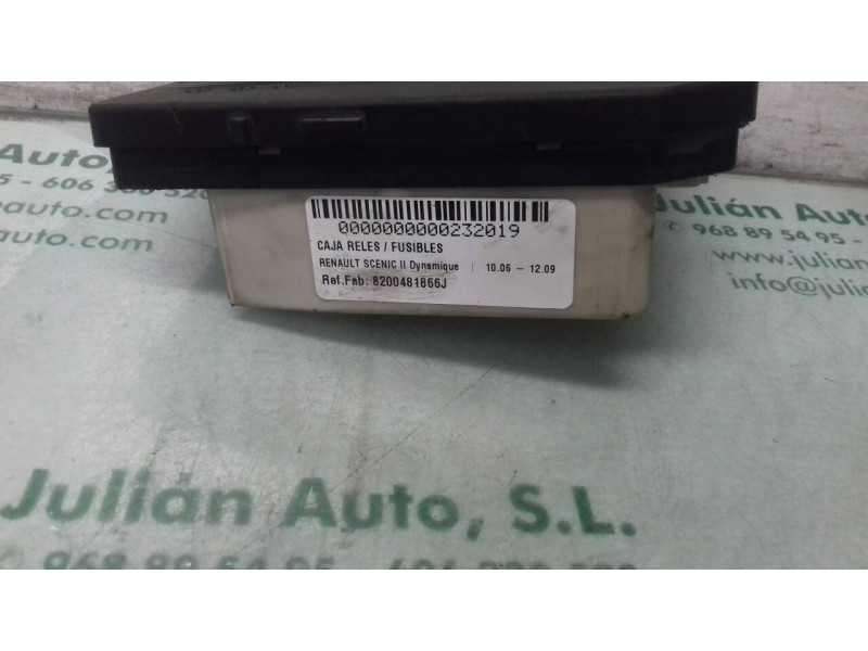Recambio de caja reles / fusibles para renault scenic ii dynamique referencia OEM IAM  5191580A8 8711163976