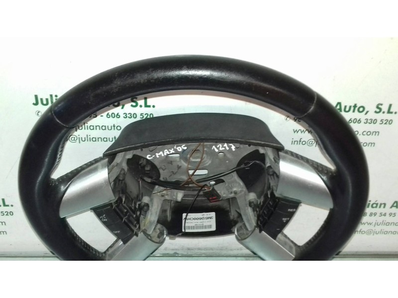 Recambio de volante para ford focus c-max (cap) 30 aniversario referencia OEM IAM 3M513600CHW MULTIFUNCION PIEL