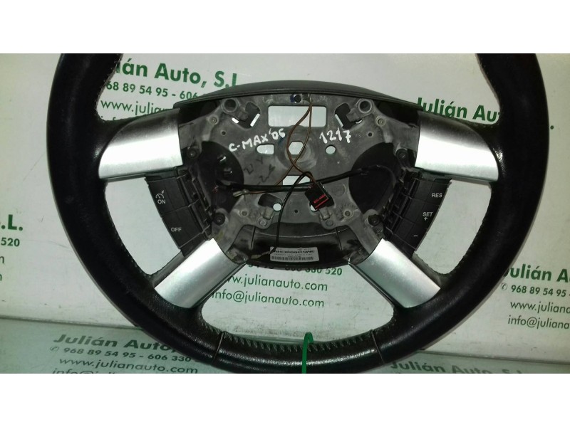 Recambio de volante para ford focus c-max (cap) 30 aniversario referencia OEM IAM 3M513600CHW MULTIFUNCION PIEL