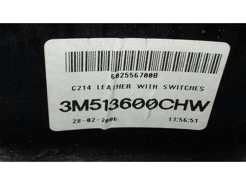 Recambio de volante para ford focus c-max (cap) 30 aniversario referencia OEM IAM 3M513600CHW MULTIFUNCION PIEL