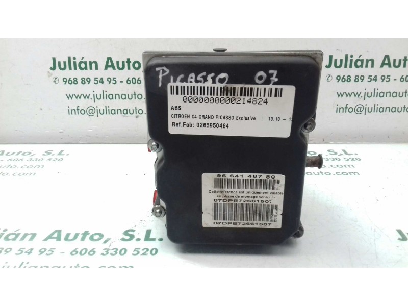 Recambio de abs para citroen c4 grand picasso exclusive referencia OEM IAM 0265950464 9664148780 0265235010