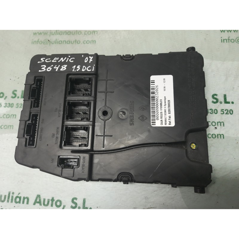 Recambio de caja reles / fusibles para renault scenic ii dynamique referencia OEM IAM  U118400340J UCH