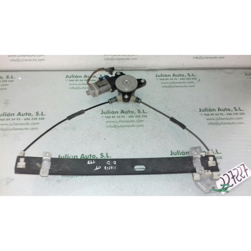 Recambio de elevalunas delantero derecho para chevrolet matiz s referencia OEM IAM 96485142  ELECTRICO