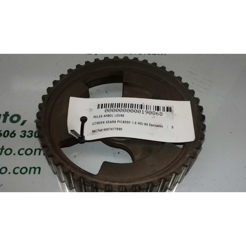 Recambio de polea arbol levas para citroen xsara picasso 1.6 hdi 90 exclusive referencia OEM IAM 9657477580  