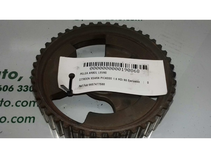 Recambio de polea arbol levas para citroen xsara picasso 1.6 hdi 90 exclusive referencia OEM IAM 9657477580  