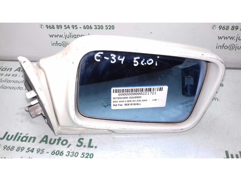Recambio de retrovisor derecho para bmw serie 5 berlina (e34) 524td referencia OEM IAM RE8181924LL 006194 ELECTRICO