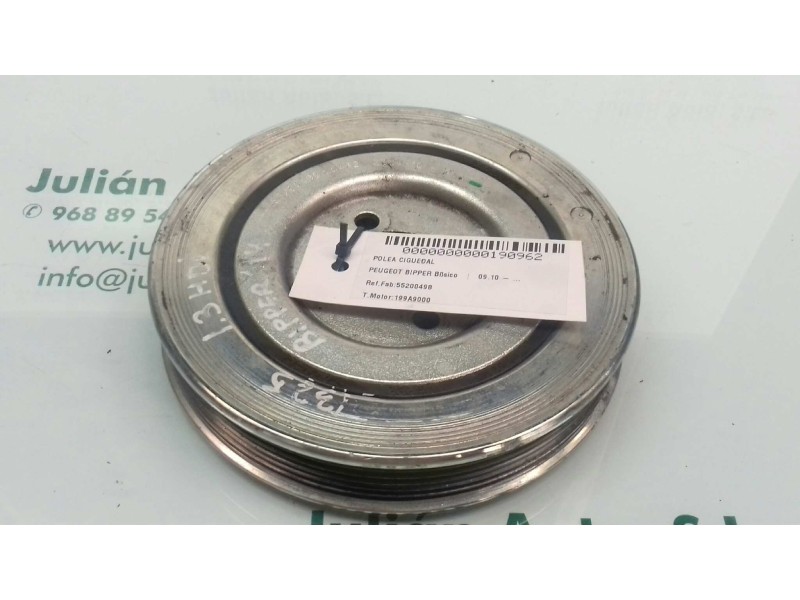 Recambio de polea cigueñal para peugeot bipper básico referencia OEM IAM 55200498 L0462 ED2910