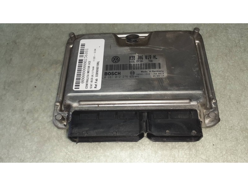 Recambio de centralita motor uce para seat ibiza (6l1) fresh referencia OEM IAM 038906019NL 0281012276 BOSCH
