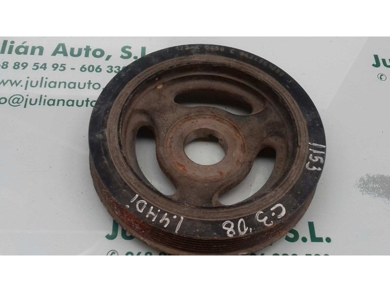 Recambio de polea cigueñal para citroen c3 1.4 hdi audace referencia OEM IAM 9654961080  