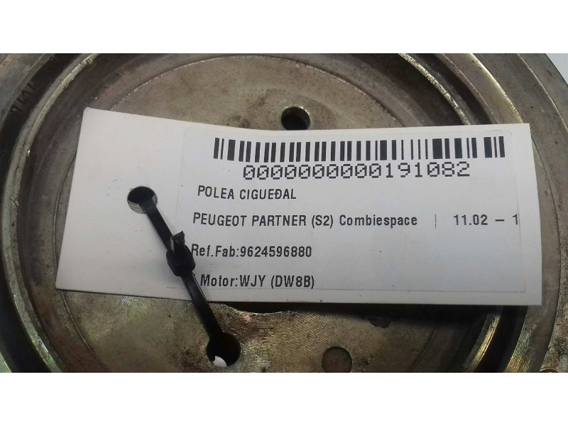 Recambio de polea cigueñal para peugeot partner (s2) combiespace referencia OEM IAM 9624596880  