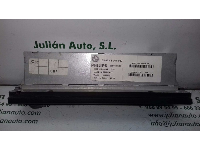 Recambio de sistema audio / radio cd para bmw serie 5 berlina (e39) 525tds referencia OEM IAM 65828361087 902201686239 PHILIPS
